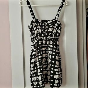 Black & White Printed Dress